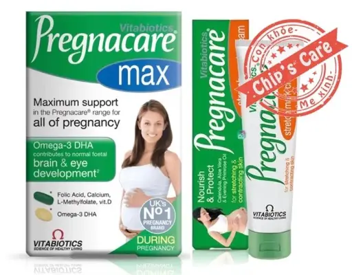 Vitabiotics Pregnacare Max 84 Tablets + Vitabiotics Pregnacare Stretch Mark Cream 100ml For Pregnant Mother