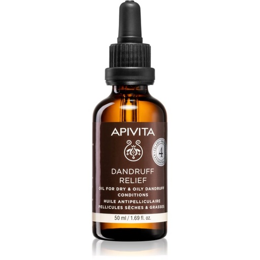 Apivita Dandruff Relief Oil Treatment for the Scalp to Treat Oily Dandruff 50 Ml