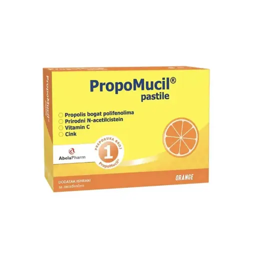 PropoMucil ORANGE paste with orange, 24 pastes