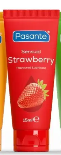 Pasante Exotic Strawberry Flavoured Lube in 75ml Tube