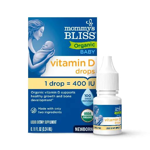 Mommy's Bliss Organic Baby Vitamin D Drops, 0.11 FL OZ
