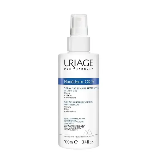 Uriage Bariéderm Cica Drying Repairing Spray Drying Reparative Spray with Copper and Zinc 100 Ml