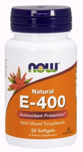 NOW Foods Vitamin E-400 IU Mixed Tocopherols 50 Softgels