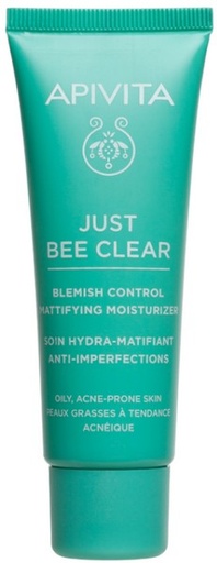 APIVITA JUST BEE CLEAR BLEMISH CONTROL MATTIFYING MOISTURIZER 40 ML