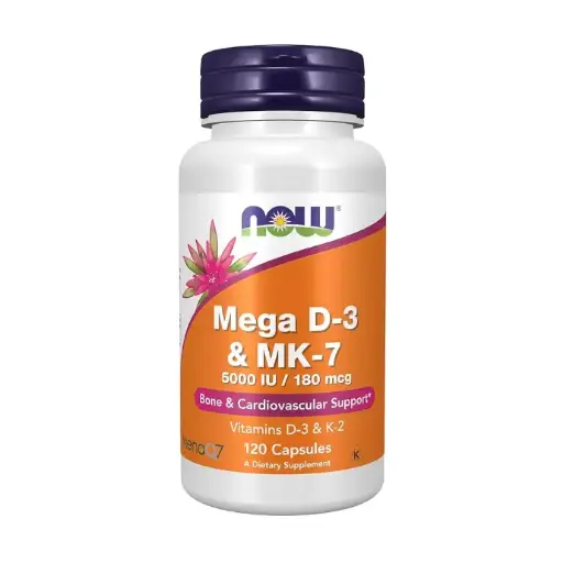 Mega D-3 & Mk-7 60 Veg Caps by Now Foods