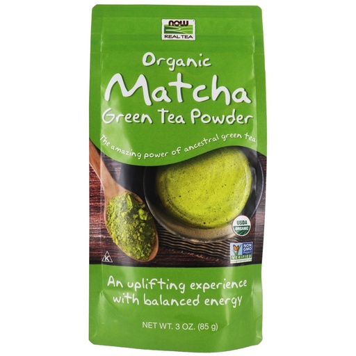 NOW Foods Organic Matcha Green Tea Powder | 3 Oz Powder