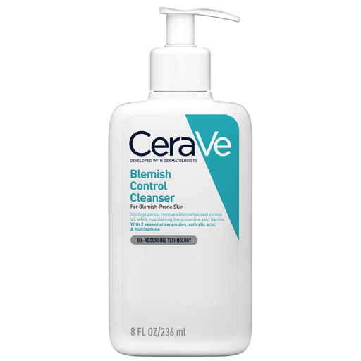 CeraVe Cleansers Blemish Control Cleanser Cleansing Gel Against Imperfections in Acne-prone Skin 236 Ml