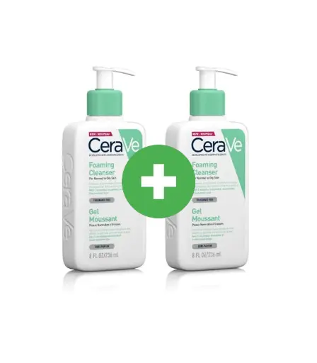 Cerave foaming gel 236ml + hydrating foaming gel 236ml