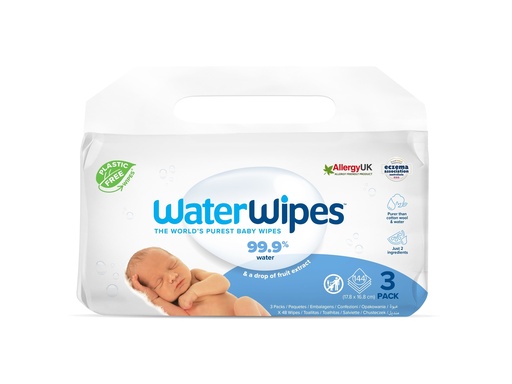 Water Wipes, 99% pure water 3x 48 wipes