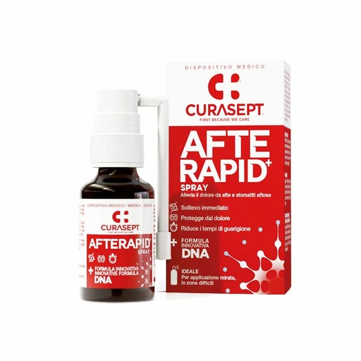 Curasept Spray Afte Rapid DNA Trattamento Contro Le Afte 15 Ml